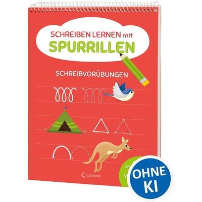 Schreiben lernen mit Spurrillen - Schreibvorübungen, Taschenbuch von Loewe Lernen und Raetseln, Loewe, 978-3-7432-1974-8