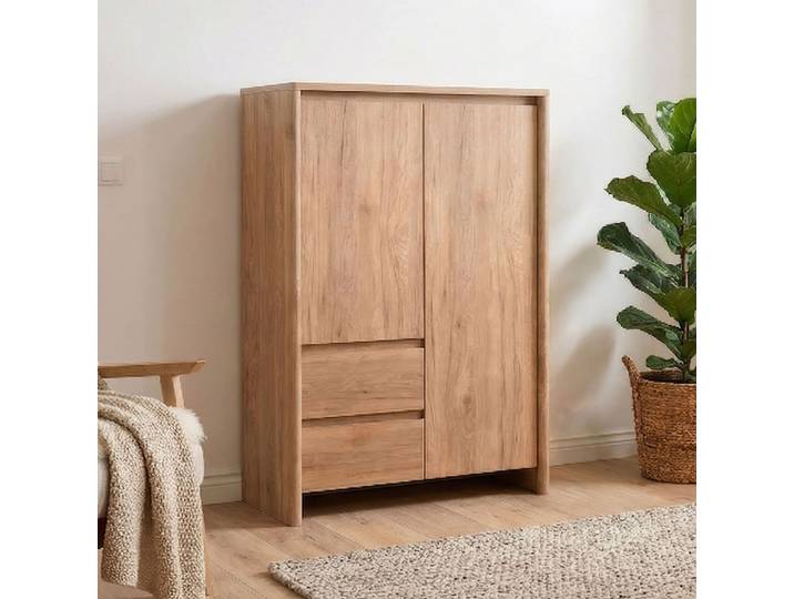 Armoire bois 2 portes et 2 tiroirs