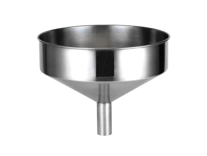 LKLNCXC Trichter Großer Trichter aus Edelstahl, Weintrichter aus Edelstahl, Metall, Kraftstofftrichter, groß, extra groß, 40 cm(M18x2.5 50MM)