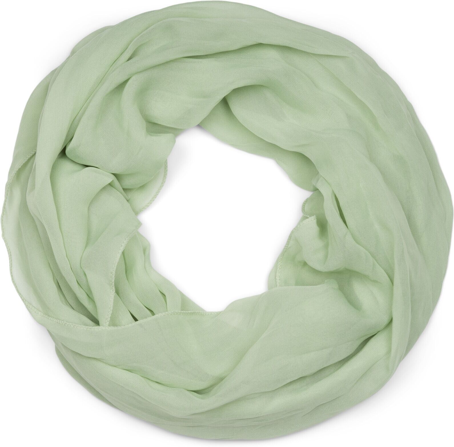 Loop STYLEBREAKER "Seidiger unifarbener Loop", Damen, grün (lindgrün), Obermaterial: 100% Viskose CV., Modisch, Modetücher Loop