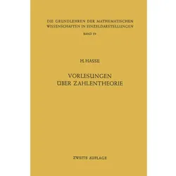 Vorlesungen über Zahlentheorie, Fachbücher von Helmut Hasse