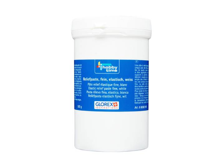 Glorex Reliefpaste Elastisch Fein Weiss 500 g