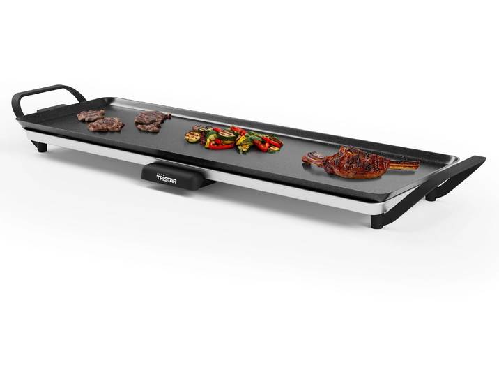Tischgrill TRISTAR BP-2668 Slim L 1800 W , schwarz, Kontaktgrill_Standgrill_Tischgrill_Teppanyakigrill, Tischgrill