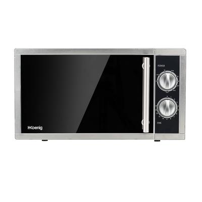 H.Koenig VIO7 Mikrowelle mit Grill / 9 Programme / Kapazität 23 L / 1000 W Leistung Grill / 900 W Leistung Mikrowelle / silber
