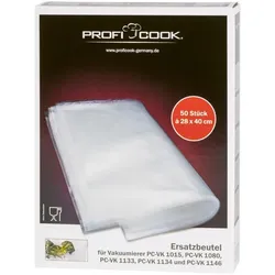 PROFICOOK PC-VK 1080 Beutel gr. 50 Vakuumierbeutel groß 28 cm x 40 cm