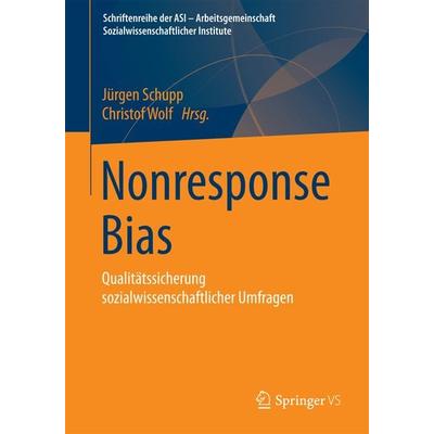 Nonresponse Bias, Taschenbuch von , Springer Fachmedien Wiesbaden GmbH, 978-3-658-10458-0