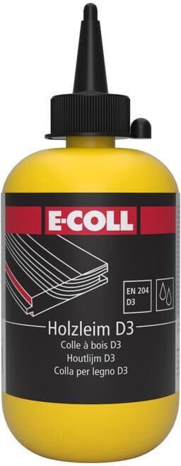 E-COLL Colle à bois D3 250g bouteille étanche à l'eau (4317784313544)