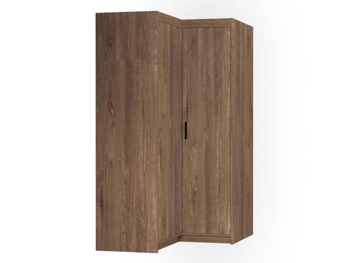 AXLIVING Eckschrank Eiche Lefkas Storicos Schrank 97,8 x190,5 x97,8cm Laminierte Platten. HDF-Rückwand. Kleiderstange. Sicher: Anbringung erforderlich (nicht für Gipswände geeignet).