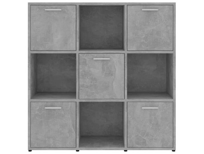 Bibliothèque - VINGVO - SWT(802934) - Gris béton - 90x30x90 cm - 9 compartiments