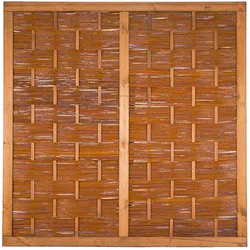 ÄTNA Weidengeflechtzaun 180 x 180 cm, braun gebeizte Weide