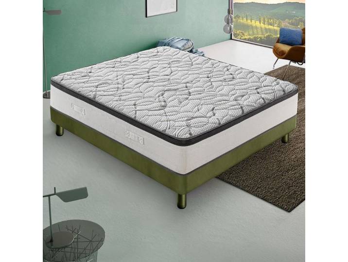 Matelas Mousse 160x190 cm DELUXE - Epaisseur 30 Cm - Réversible - Côté Été/hiver