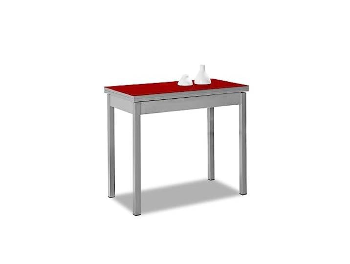 ASTIMESA Buchart: Küchentisch, Metall, Rot, 80 x 40 cm