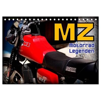 Motorrad-Legenden - MZ (Tischkalender 2026 DIN A5 quer), CALVENDO Monatskalender