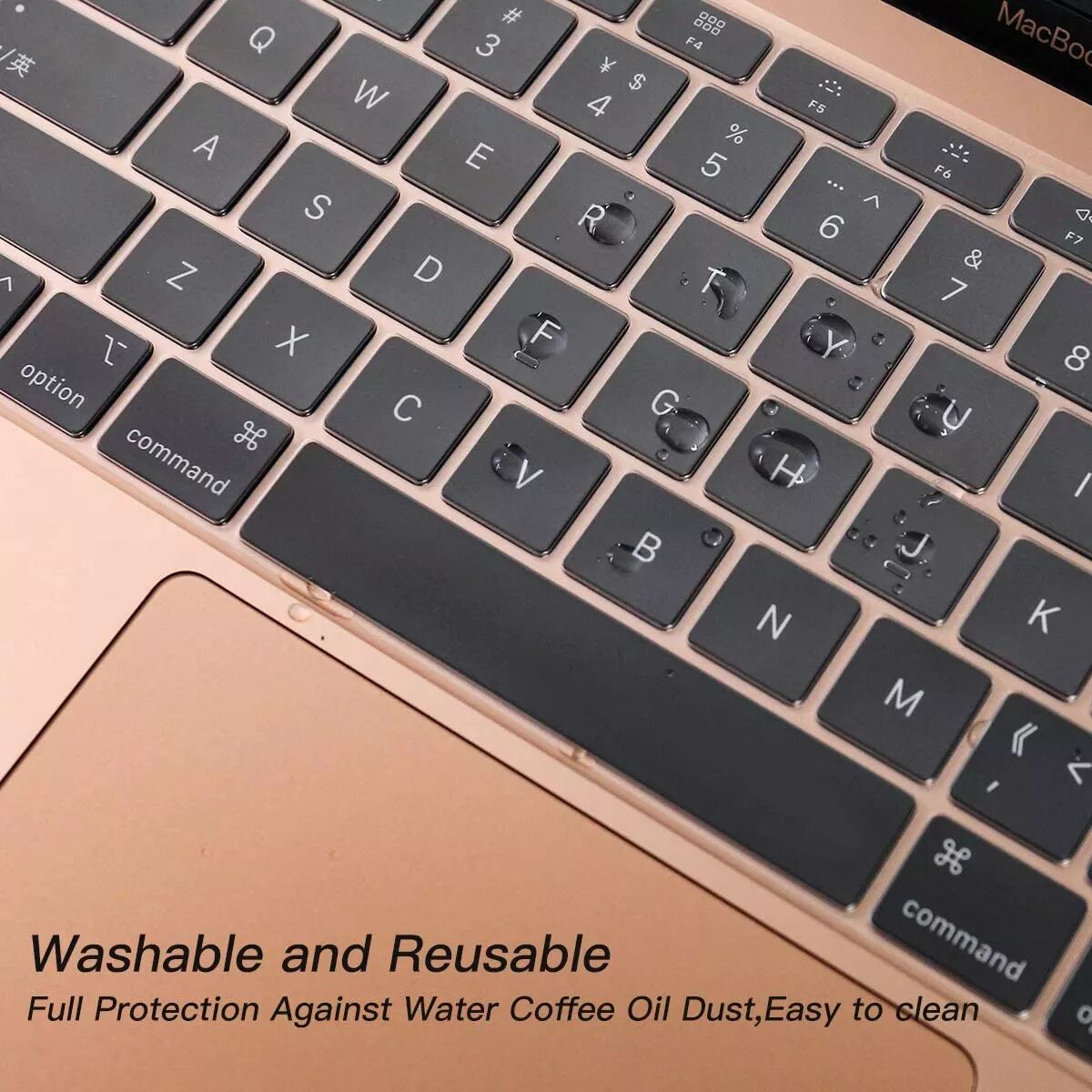INF Housse de clavier compatible avec MacBook Air 13" transparente