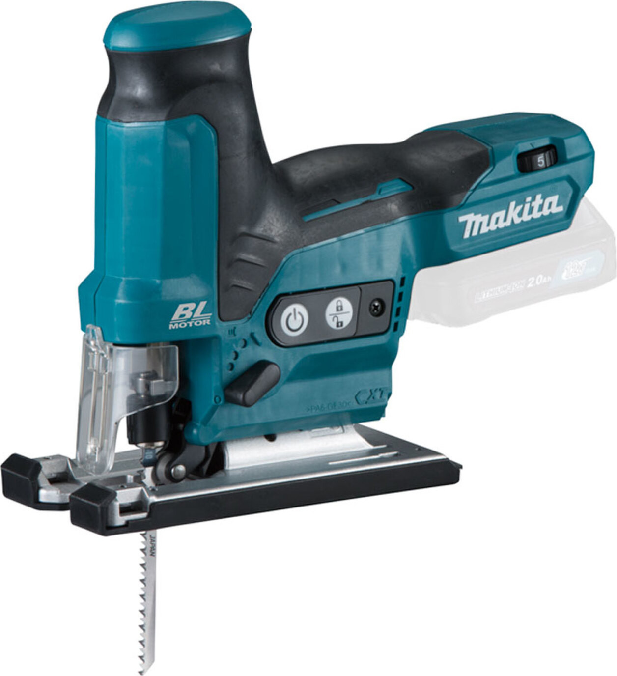 Makita Accu-pendelzaag JV102DZ, 10,8 Volt, blauw/zwart