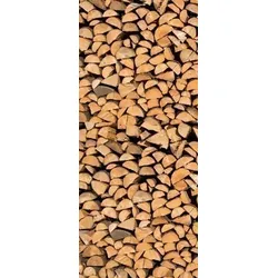 Scheurich Türfolie Firewood, für Innen- Außentüren