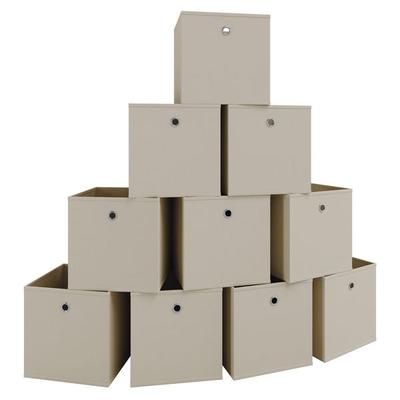 10er Set Faltbox Klappbox Aufbewahrungsbox Boxas