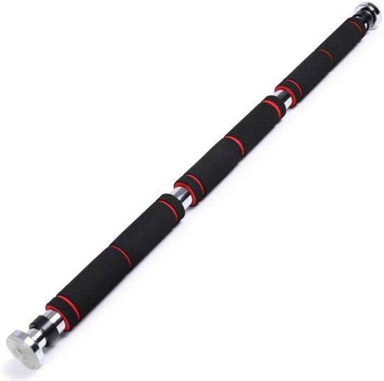 Famanu Klimstange Verstelbaar für Türrahmen & Wand - Krafttraining Zuhause - Breite 83-118 cm