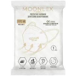 MOONLEX FFP2 Maske CE2890 5lagig einzeln foliert