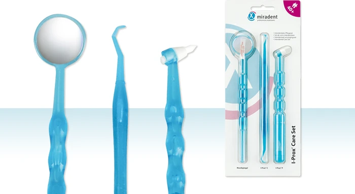 Miradent Pflegeset I-Prox Care Set blau trans. 2x 2x1 St