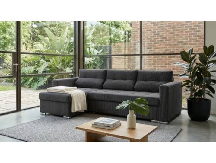 Family Meble Ecksofa Varius Apollo mit Schlaffunktion und 2 Bettkästen, Ecke Links oder rechts montierbar – Variante Apollo 14