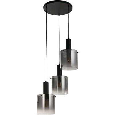 SEARCHLIGHT Hängeleuchte "Hängeleuchte Sweden, 3-flammig", schwarz, 3, Ø 47cm H: 35cm, 1 Stk., Leuchten, Ideal für Filament-Leuchtmittel, Hängeleuchte