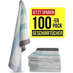 Aspero, Geschirrtuch, 100 Geschirrtücher aus Baumwolle (75 x 55 cm)
