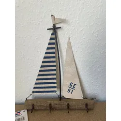 Schlüsselbrett Segelschiff, 4 Haken Sonderpreis