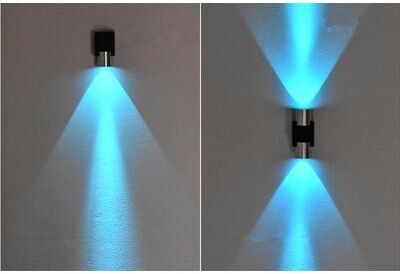 Friendly Fresh Finds Colorful LED Wall Lamp Modern Wall Sconce For Corridor Ambient Lighting aqua Green 3w Single Head