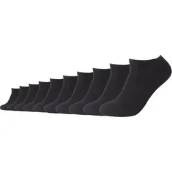 CAMANO Herren Socken Online Red classics Sneaker 10p, Größe 35-38 in Schwarz Schwarz