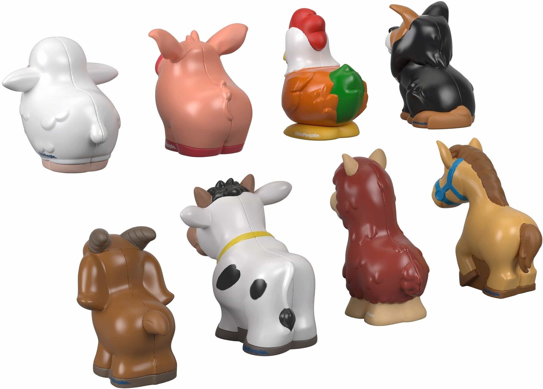 Fisher-Price Little People Farm Animal Friends 8-Piece Figure Set for Toddlers and Preschool Children