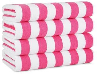 Arkwright California Cabana 4-Piece striped Beach Towel Set - 30x70