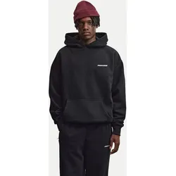 Oversized Hoodie mit Logoprint Schwarz S