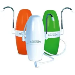 Aquaphor Modern Auftischfilter | orange mit Wandhalterung