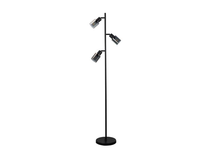 Lampadaire en fer verre noir 23x23x138cm e14
