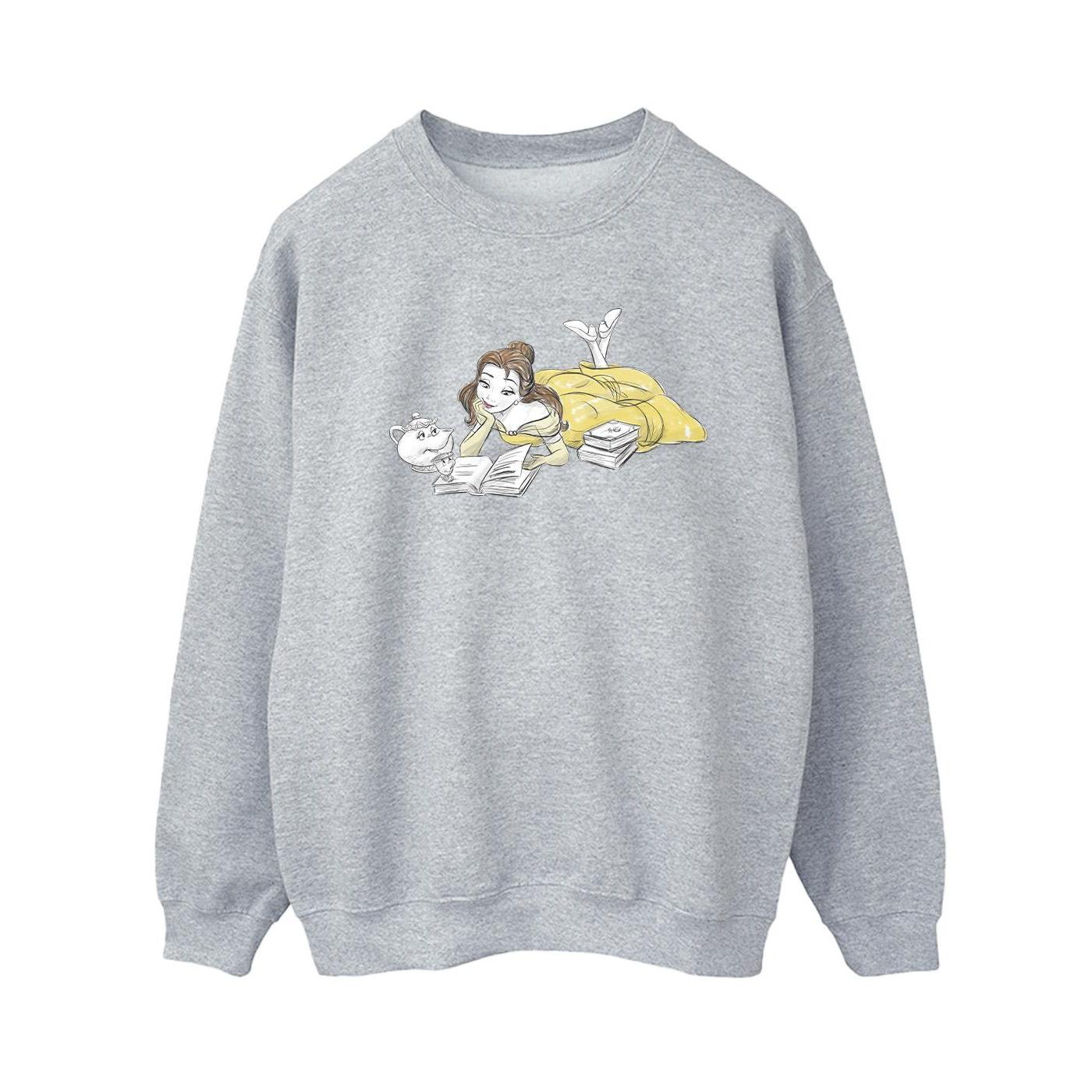 Disney Dames/Dames Beauty And The Beast Belle Leest Sweatshirt (Sportgrijs)