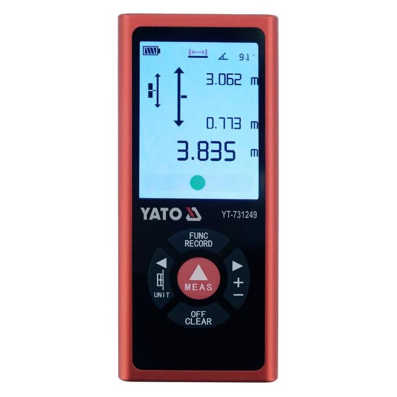 Yato Bidirektionaler Laser-Entfernungsmesser 2 x 60 m (60 m, Laserentfernungsmesser) (YT-731249)