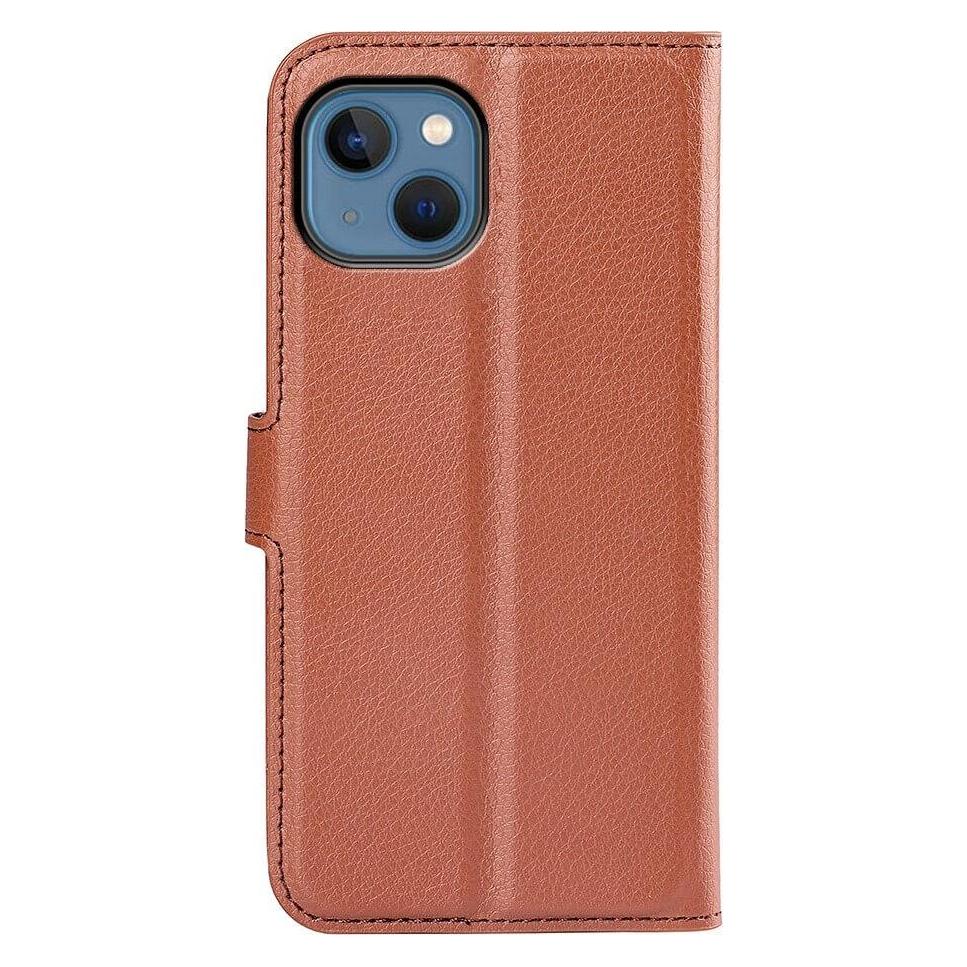 Cover-Discount iPhone 14 - Leder Etui Hülle braun (Apple iPhone 14) (101134333I)