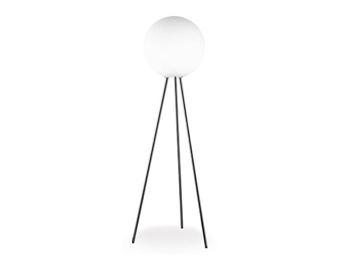 FONTANA ARTE lampadaire PRIMA SIGNORA (Blanc - acier et verre)