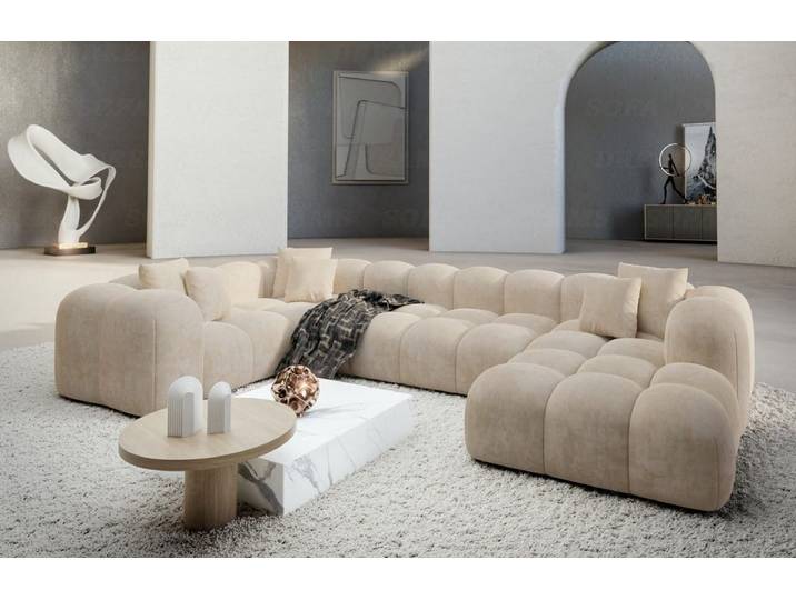 Stoff Wohnlandschaft Formentera U-Form