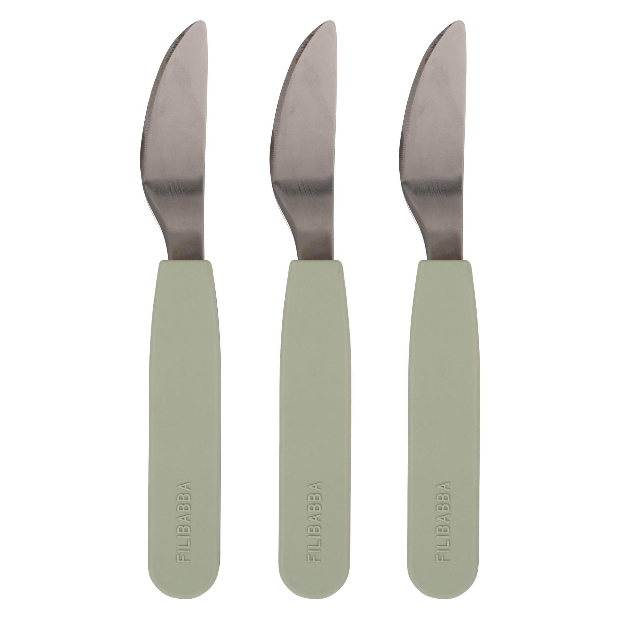 Filibabba Silikonmesser 3er-Pack - Green (FI-02261)