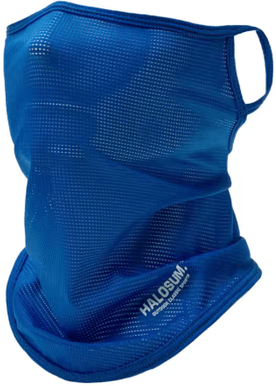 Inspire Picks Ice Silk Sunscreen Face Mask Cooling Breathable Neck Gaiter For Summer Cycling Outdoor Sports blue