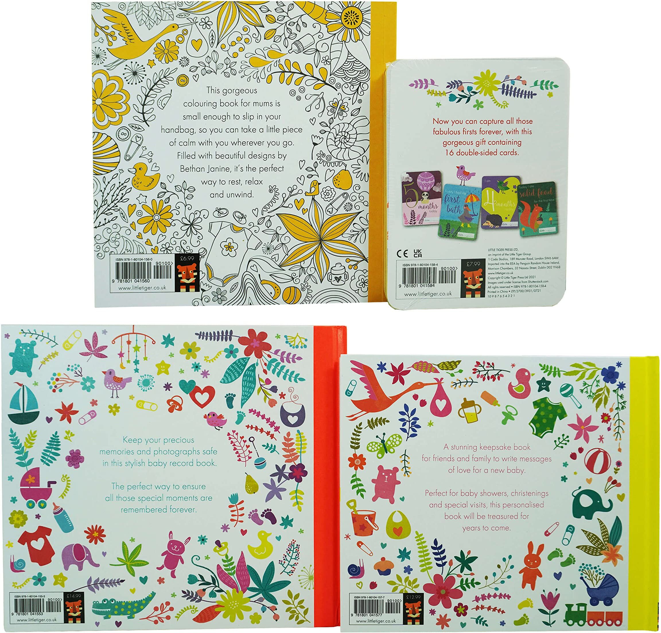 Little Tiger Press Baby Books - Baby Record Book Set - NEW BABY GIFT SET (0-6 MONTHS)