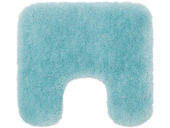 Badematte GÖZZE »DELUXE« , grün (mint), WC-Vorlegermit Ausschnitt, Polyester, Badematten, Badematte, mit extra hohem Flor