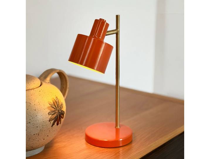 Lampe de table rechargeable Ocean Portable Mini, orange - Dyberg Larsen Ocean Mini - Salon / séjour - Scandinave - Métal - Rond