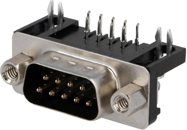 Ficha Nextron C.I. 90º DB9 Pinos Macho