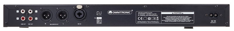 Omnitronic XDP-1501 CD-MP3 Player