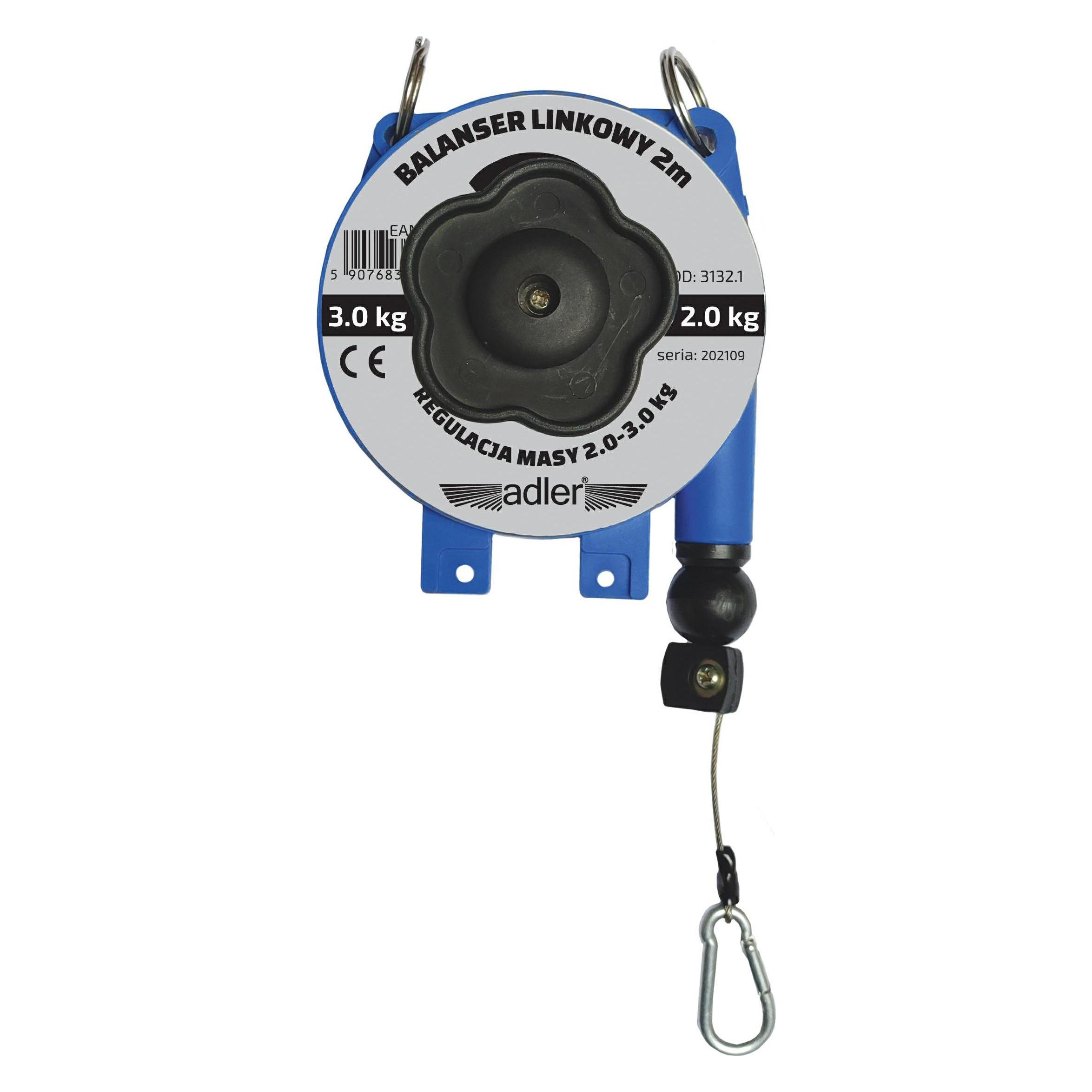 Adler BALANSER LINKOWY 2m Z REGULACJĄ MASY 2-3kg (MAR3132.1)