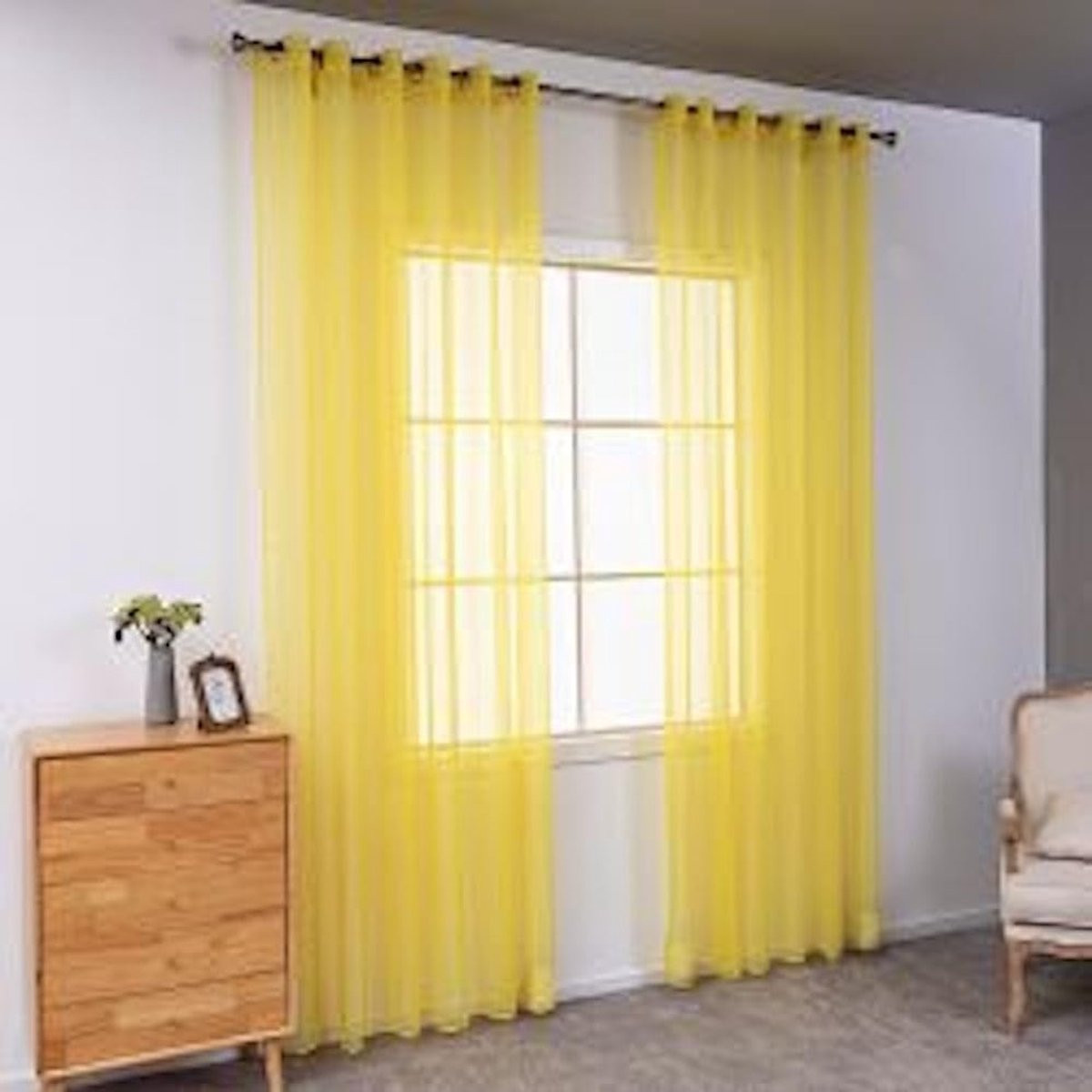Omgoods Verduisterende Oogjesgordijnen 2 Stuks - Polyester - Raamdecoratie