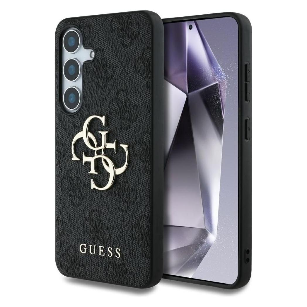 Guess PU 4G Metal Logo Case für Samsung Galaxy S25+ - black (Samsung Galaxy S25, Samsung Galaxy S25+) (GUHCS25M4GMGGR)